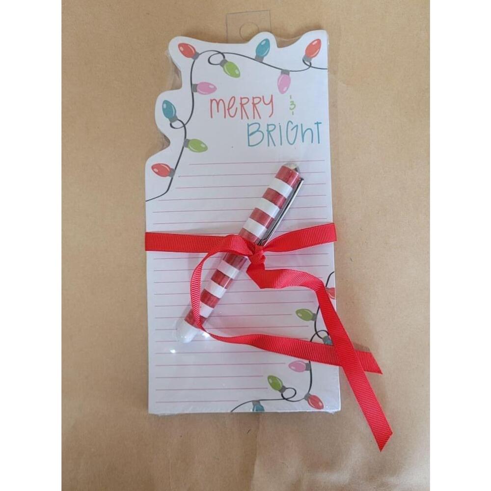 Unisex Lady Jayne Ltd Notepad and Pen Set Red/White One Size